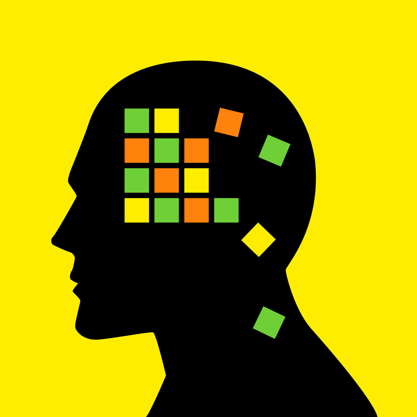 Mind concept graphic for memory loss or alzheimer's disease